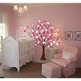 Large Wall Tree Decal With Butterflies & Cherry Blossoms - 6 Feet Tall, Removable Vinyl, Nursery Or Room Decor, Customizable - View #5