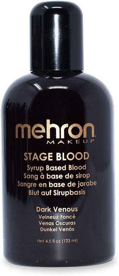 Mehron Makeup Stage Blood (4.5) (Dark Venous), 4.5 fl oz