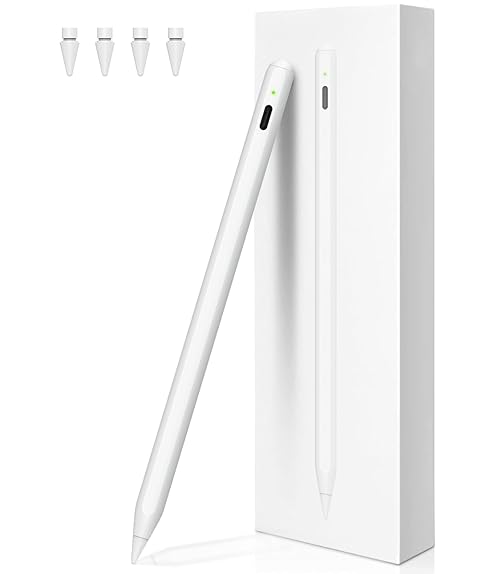 Wireless Charging Pencil 2nd Generation, Pencil for iPad 2nd Generation Stylus Pen for iPad Pro with Palm Rejection Tilt Sensitivity, Pen for ipad Compatible with iPad/Mini/Air/Pro 11"&12.9"