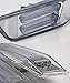 Modifystreet Euro Clear LED Tube Side Marker Lights bumper fender lights for 03-07 Infiniti G35 Coupe