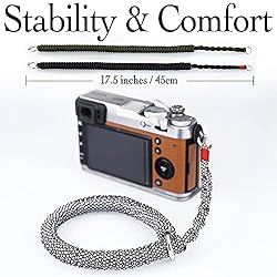 AJART Camera Wrist Strap (White) Paracord Camera