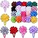 10Pcs Chiffon Flowers Baby Girls Kids Hairpin Hair Bow Snap Alligator Clips Barrettes,Color Random