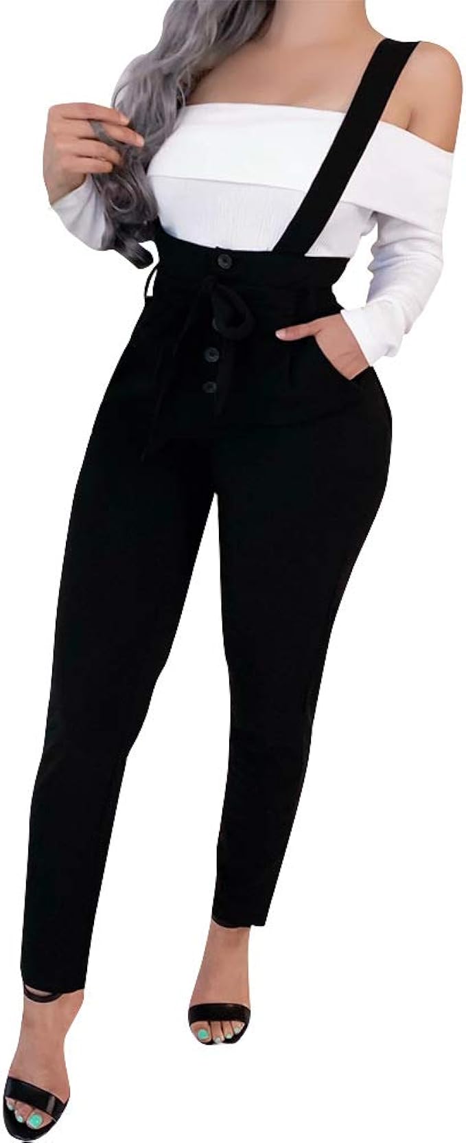 skinny tie waist trousers