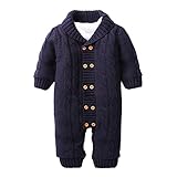 ZOEREA Toddler Infant Newborn Baby Romper Long Sleeve Velvet Knitted Sweaters