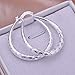 925 Silver Stud Earings Small Oval Rhombus Edge