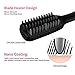 Gisala Ceramic Tourmaline Ionic Hair Straightener with FREE Gloves,LED Display Detangling Hair Brush with Blade Heater, Instant Magic Silky,Adjustable Temp, Anti Scald Teeth,2 FREE Hair Clips(Black)