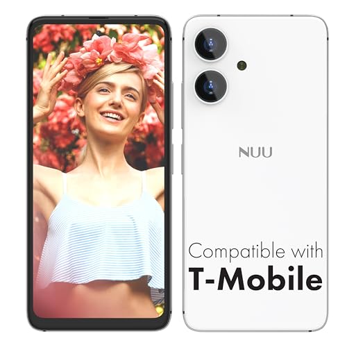 NUU N10 Basic Cell Phone for T-Mobile, Mint, Metro, Qlink, Tello and More 4GB/128GB, Perfect for Teenagers, Dual SIM 4G, Octa-Core 6.6