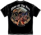 Home of Free Because of Brave - Military T-Shirt