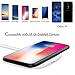 Fast Wireless Charger, EOYIZW Charging Stand Pad Mat with UV Wear-Resisting Paint and Sleep-Friendly Indicator Lights Work with Phone Case Rapid Charger for Galaxy S7/S8/S9 Plus, Note 8, iPhone X