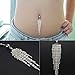 Bestpriceam Rhinestone Crystal Tassel Chain Dangle Navel Belly Button Ring Bar