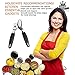 Garyesh Can Opener, Stainless Steel Manual Opener Safe Smooth Edge Commercial Comfortable Ergonomic Non-Slip Handles Easy to Operateomfortable Ergonomic Non-Slip Handles Easy to Operate