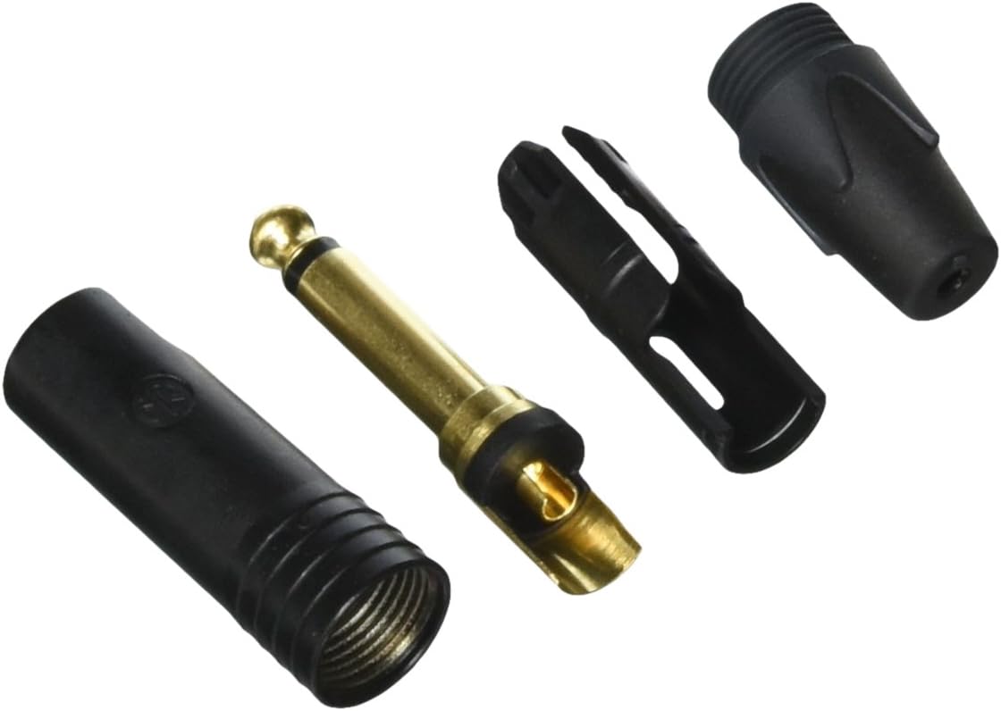 Amazon Com Neutrik Np2x B 1 4 Professional Phone Plug Black Shell With Gold Contacts Musical Instruments