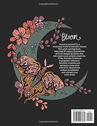 Bloom: Moonlight Edition: A Floral Adult Coloring