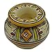 Ceramic Ashtrays Hand Made Moroccan smokeless Ceramic Vivid Colors Beige Multicolored