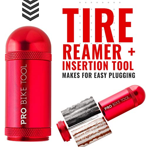 PRO BIKE TOOL Tubeless Bike Tire Repair Kit for MTB and Road Bicycle Tires Fix a Puncture or