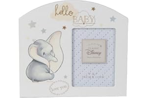 Happy Homewares Magical Beginnings Hello Baby 3" x 4" Arch Picture Frame - Dumbo - Officially Licensed