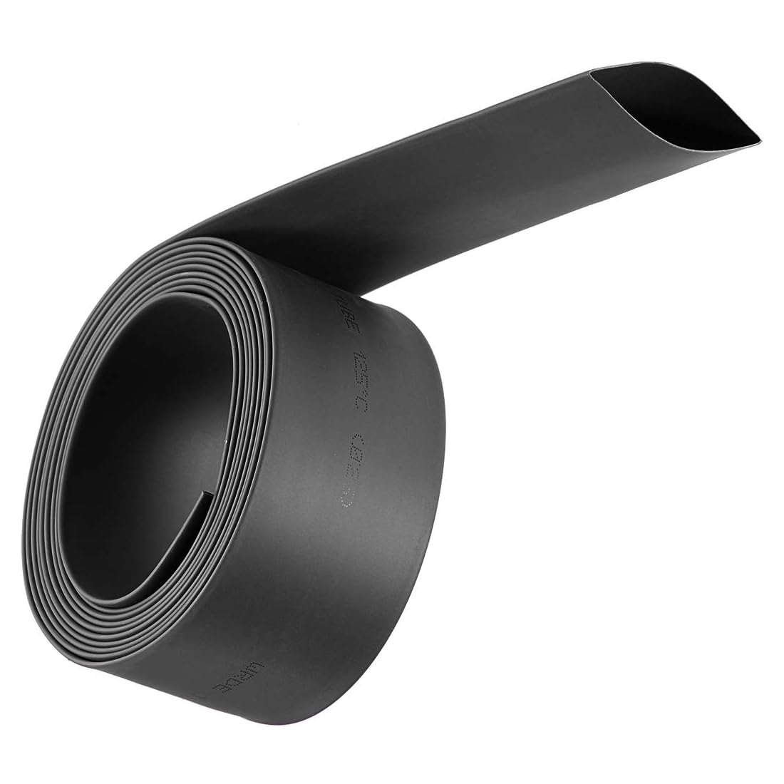 Unifizz Heat Shrink Tubing 22mm Dia 37mm Flat Width 2:1 Ratio Shrinkable Tube Cable Sleeve 2m - Black