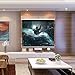 Cloud Mountain 120 Inch HD 1:1 Pull Down Projector Manual Projection Screen with Auto Lock Home Theater 1.3 Gain