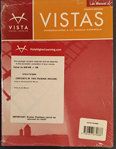 Vistas 4th - Lab Manual and Workbook/Video Manual