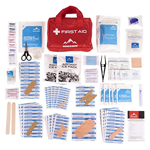 Rescue Guard Deluxe First Aid Kit; Over 200 Pieces; Great for Camping, Survival, 1st Aid, School, Camp, Emergencies, Homes and Automobiles - Thumbnail 2