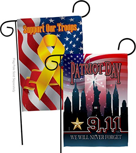Breeze Decor We Will Never Forget Garden Flag Pack Armed Forces Service All Bra…