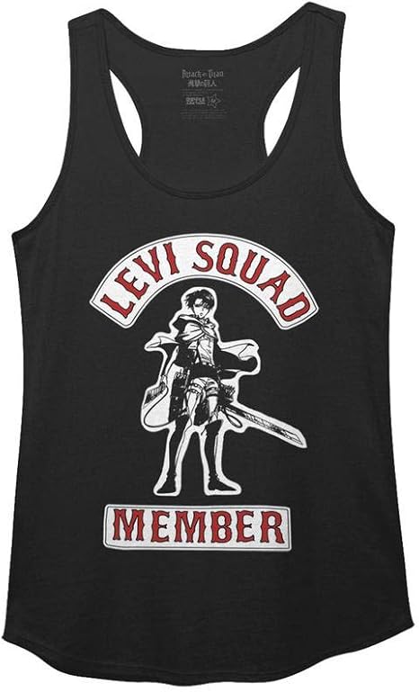 Amazon Com Ripple Junction Attack On Titan Levi Squad Member Junior Cami Xl Black Clothing