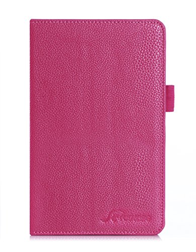 2 rooCASE+Leather+Lightweight+Folding+Magenta