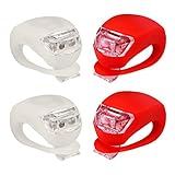 Bavel Bicycle Light - Front and Rear Silicone LED Bike Light Set - Super Bright Strap Release Design Multi-purpose Water Resistant Headlight
