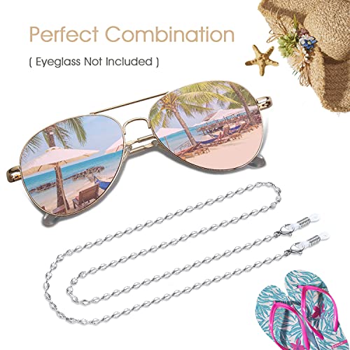 thumbnail interactive-video image 1 of High-end Eyeglass Chain Colorful Glass Beads Chains Anti-slip Eyewear 1 of 12