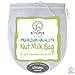 Kitopia's Premium Nut Milk Bag. Use As A Yoghurt Maker, Cheesecloth Or Coffee Filter. Includes Recipe's