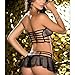 Goddessvan Nightwear Set, Women Sexy Lace Sleepwear Lingerie Temptation Bra Underwear (Free Size, Black)