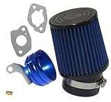 212cc Predator Performance Air Filter, Adapter & Upgrade Jet- BLUE