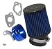 212cc Predator Performance Air Filter, Adapter & Upgrade Jet- BLUE