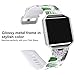 SKYLET Compatible with Fitbit Blaze Bands with Frame, Soft Silicone Replacement Printed Floral Wristband Compatible with Fitbit Blaze Smart Watch Bracelet (No Tracker)