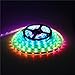ALITOVE 16.4ft WS2811 Magic Dream Color RGB Addressable LED Flexible Strip Light 12V DC 5m 150 LEDs IP67 Waterproof White PCB for TV Backlight Outdoor Advertising Signs
