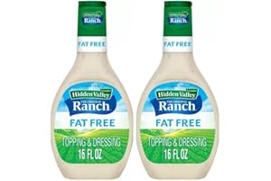 VENDING 2 U Hidden Valley Fat Free Ranch Dressing, 16 oz Bottle, Pack of 2, Bundled With V2U Utensil Set