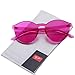 Pro Acme One Piece Design Rimless Sunglasses Ultra-Bold Colorful Mono Block (Pink)