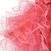 TiaoBug Baby Girls Flower Ruffled Princess Bowknot Wedding Pageant Christening Baptism Communion Party Dress Watermelon Red 12-18 Months