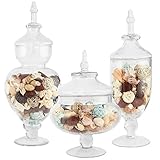 Apothecary Jar 3 Piece Set, Wedding Candy Buffet, XX Large, 23.5