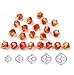 25pcs x Genuine Preciosa Bicone Crystal Beads 6mm Fire Opal Alternatives For Swarovski #5301/5328 #preb634
