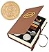 Samyo Wax Seal Stamp Kit Retro Creative Sealing Wax Stamp Maker Gift Box Set Brass Color Head with Vintage Classic Alphabet Initial Letter (S)