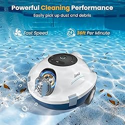 INSE Y10 Cordless Robotic Pool Cleaner, Automatic
