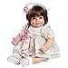 ADORA Realistic Baby Doll Enchanted Toddler Doll - 20 inch, Soft CuddleMe Vinyl, Brown Hair, Brown Eyes