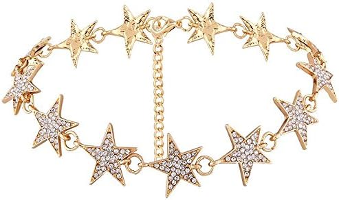 24 Coloration Rhinestone Star Collar Chokers Necklace Statement Jewelry Necklaces Women Torques Bijoux Femme
