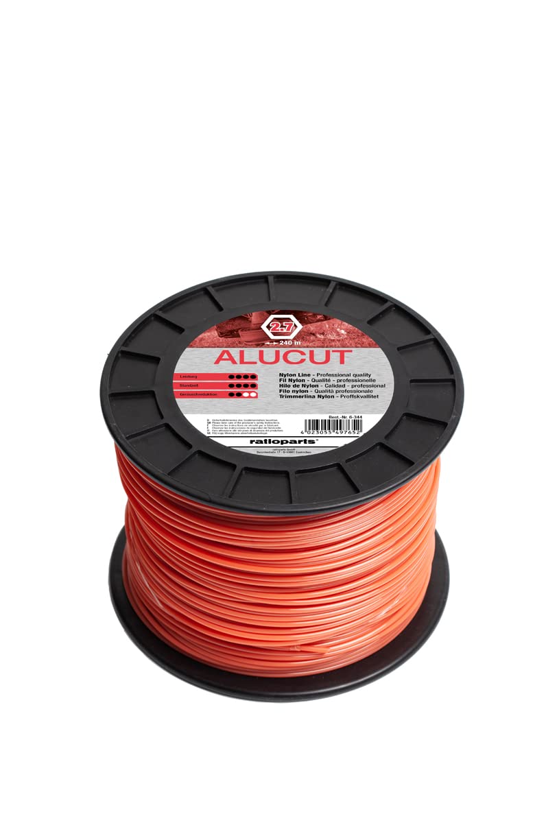 Aluminium Cut Strimmer Line 2.7 mm 240 m Hexagonal Nylon Line