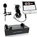 BluQbt Lavalier Lapel iPhone Microphone - Professional High Audio Quality Clip On Lav Mic for YouTube Camera Vlogging with 118