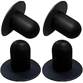 4-Pack Pool Wall Plug Replacement - Swimming Pool Pump Strainer Hole Plugs for Bestway &amp; Intex Above Ground Pools, Durable Black Stoppers,pool plugs for above grou (Fit Filter Pump, Drain, Water Seal)