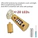 6 Pack Warm White 20 LED Wine Bottle Lights,Ultra Bright Copper String Starry Cork Lights, Table Centerpieces For Bottle DIY,Party,Wine Decor,Christmas,Halloween,Wedding Decoration