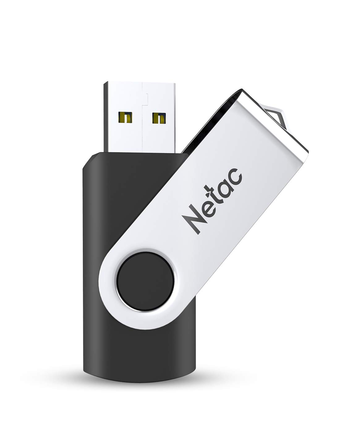 Netac 64GB USB 3.2 Flash Drive, High Speed Swivel Design Memory Stick,Up to 90/30 MB/s(R/W) Pen Drive, Thumb Drive for Data Storage, Zip Drive and jump Drive with LED Light — image 1