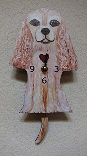 Wagging Tail Dog Wall Clock for Dog Lover Cocker Spaniel